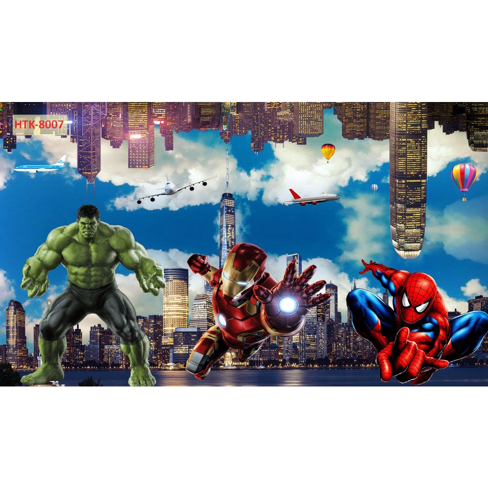 Tranh Dán Tường 3D Chủ Đề siêu xe, Siêu Nhân, Phim Hoạt Hình MẪU MỚI, HÌNH ẢNH SẮC NET
