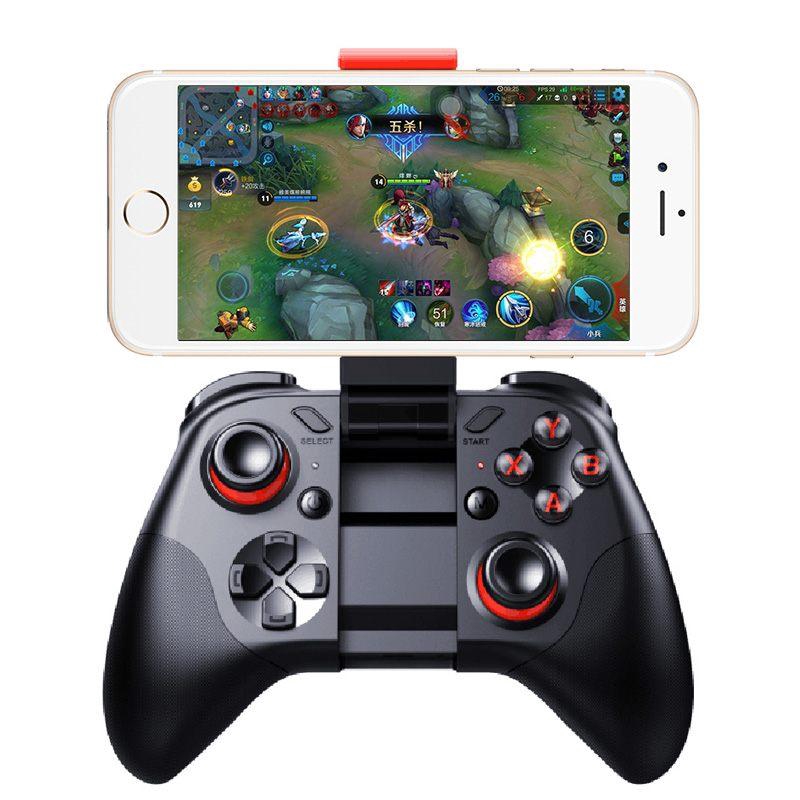 Tay Cầm Chơi Game Bluetooth Không Dây Mocute 054 Có Giá Đỡ Điện Thoại