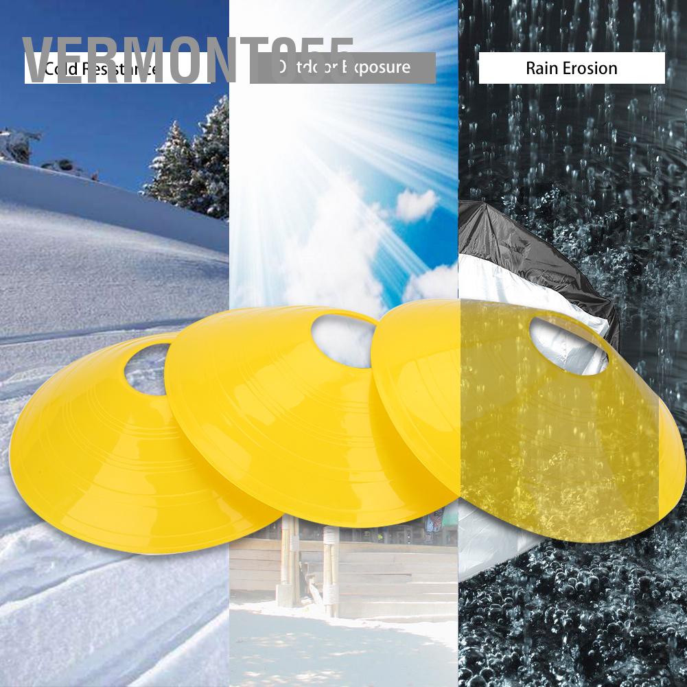 Vermont055 Vermont055 10 chiếc Đĩa hình nón Mini Field thực tế Dụng cụ đánh dấu Bóng đá Thể thao Công đào tạo tốc độ