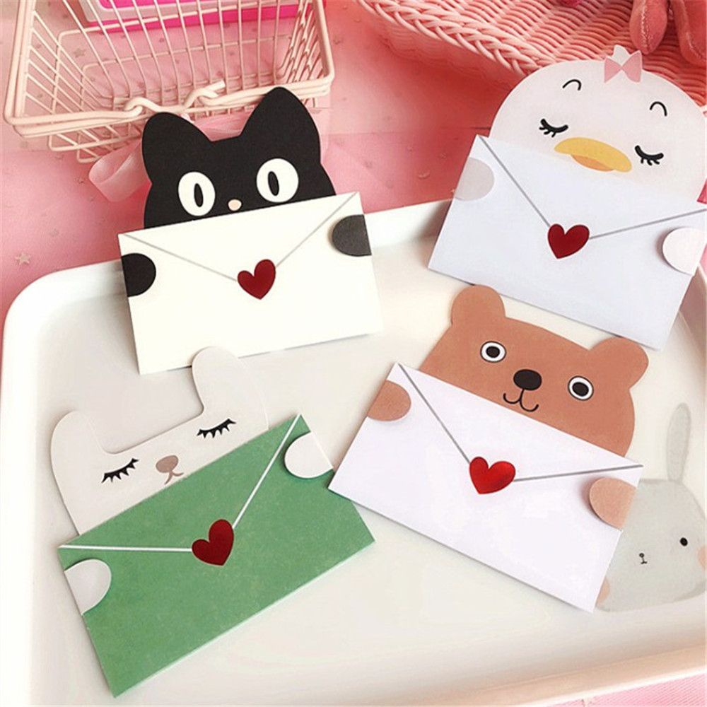 Thiệp Chúc Mừng Năm Mới / Sinh Nhật / Giáng Sinh Hình Động Vật Hoạt Hình Diy