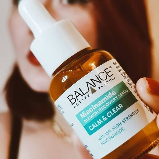 Tinh Chất Balance Active Formula Serum Ngừa Mụn Mờ Thâm 30ml Niacinamide 15% Blemish Recovery