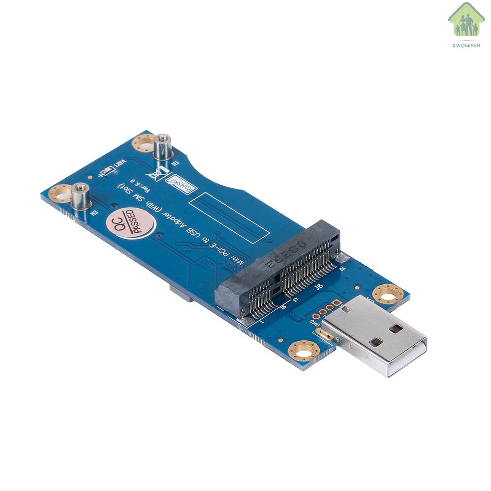 NA Mini PCI-E to USB Adapter Card WWAN Test Converter Adapter Card 3G/4G Module with SIM Card Slot