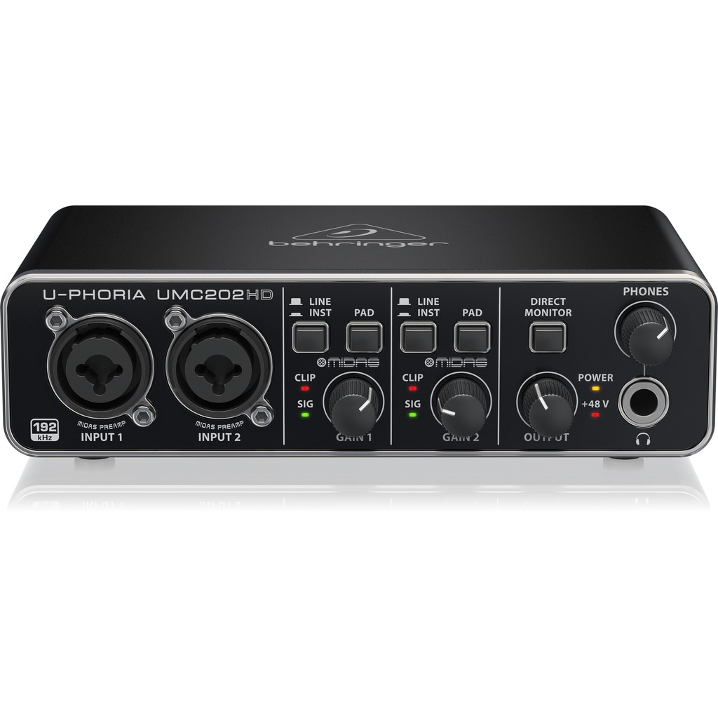 Sound card thu âm Behringer U-PHORIA UMC202HD