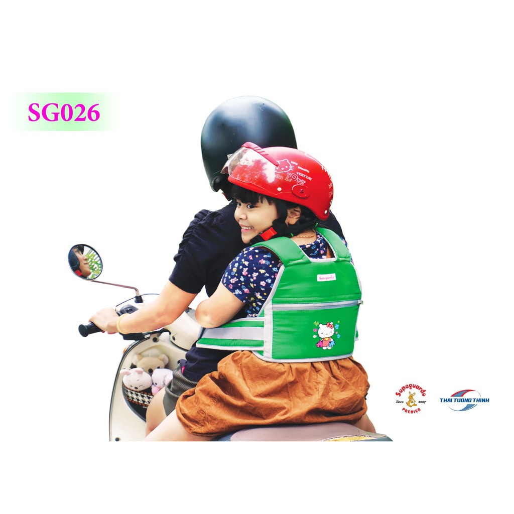 Đai xe máy an toàn cho bé SUPERGURAD kiểu Balo size XXL