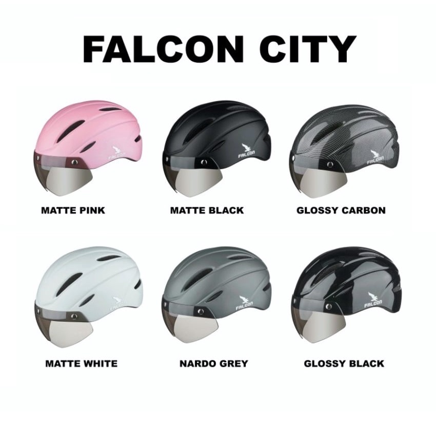Mũ bảo hiểm xe đạp POC FALCON CITY có kính - Chính hãng kèm Box và Túi đựng
