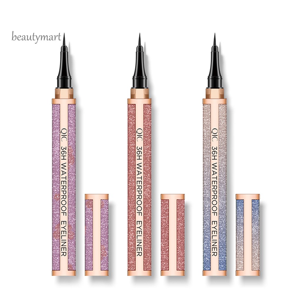 Bút kẻ mắt nước không nhòe thiết kế vỏ lấp lánh QIC