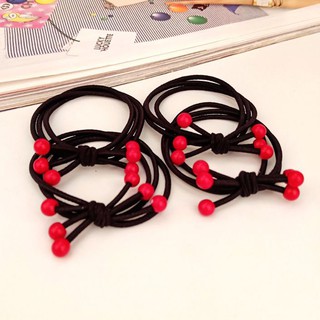 COMBO 5 Dây Thun Cột Tóc, Buộc Tóc 3 Hạt Style Hàn Quốc CT10 (Combo Sỉ Số 500 Giá Sỉ Siêu Rẻ)