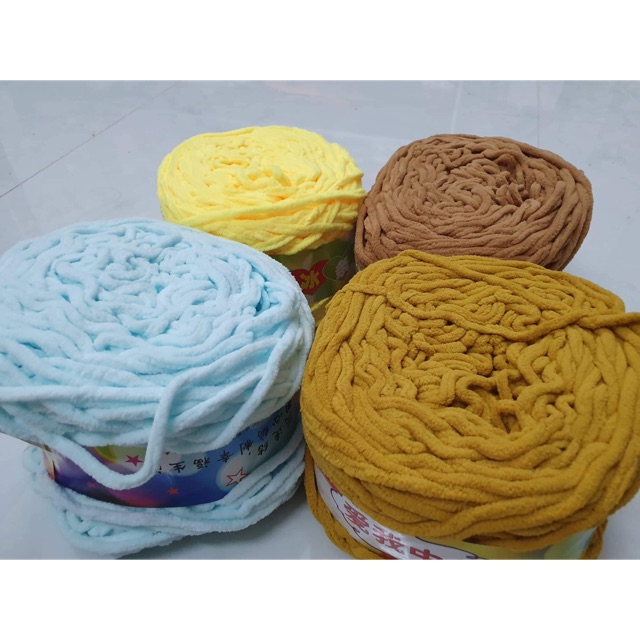 Len bông sữa cuộn to 200g