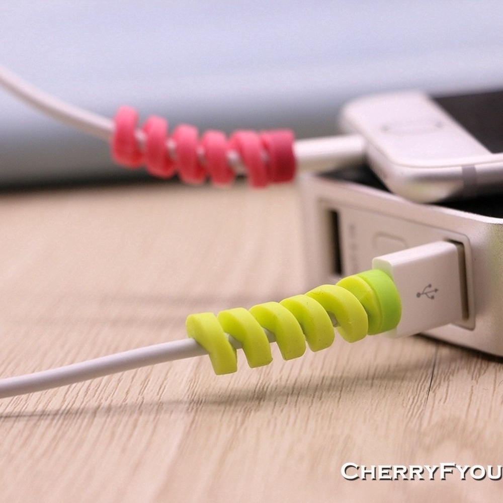 Set 4 phụ kiện bảo vệ cáp sạc USB/tai nghe nhỏ nhắn đáng yêu