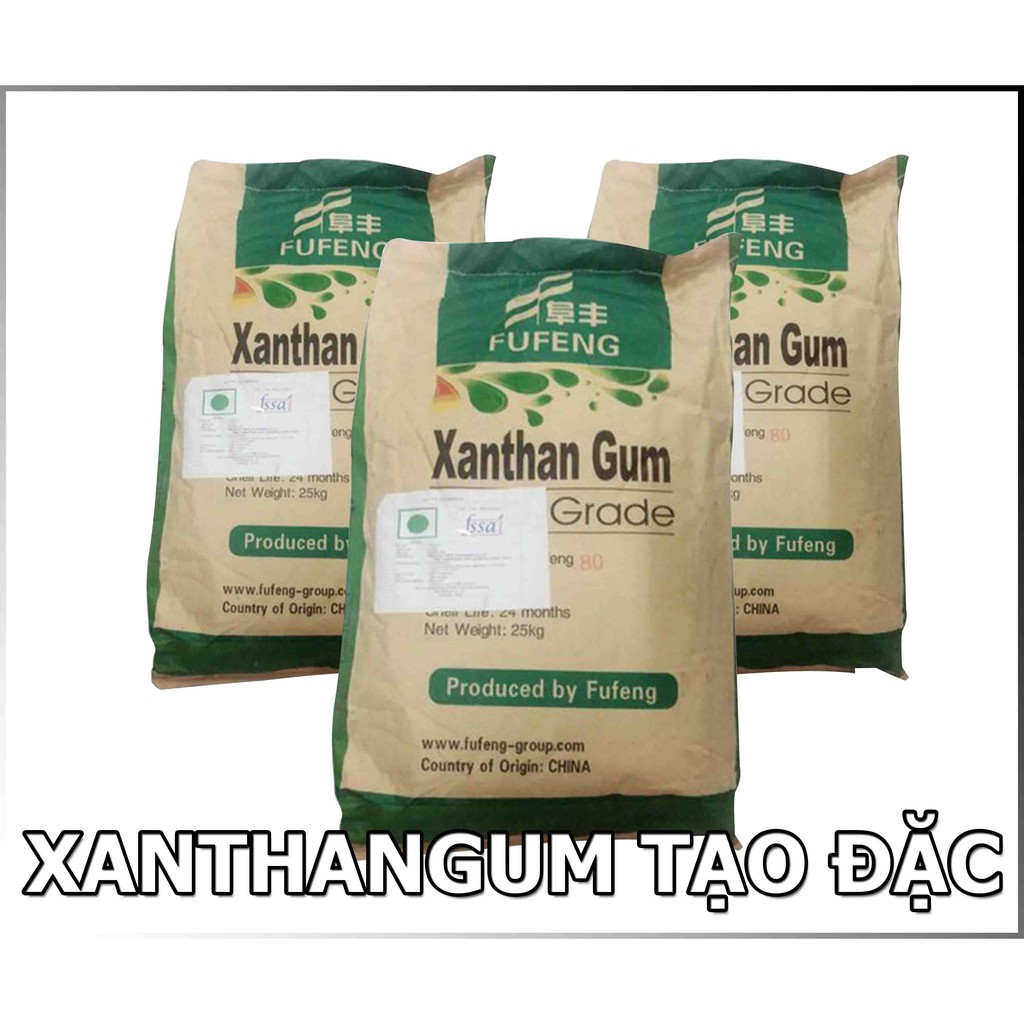 Phụ gia làm dày XANhTHAN GUM tạo đặc, tạo sánh cho sản phẩm