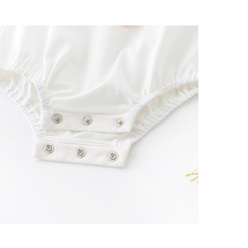 Bodysuit bé sơ sinh, áo sơ sinh cho bé từ 1 tháng đến 1 tuổi họa tiết bơ,cà rốt chất liệu cotton 100% cao cấp DB62