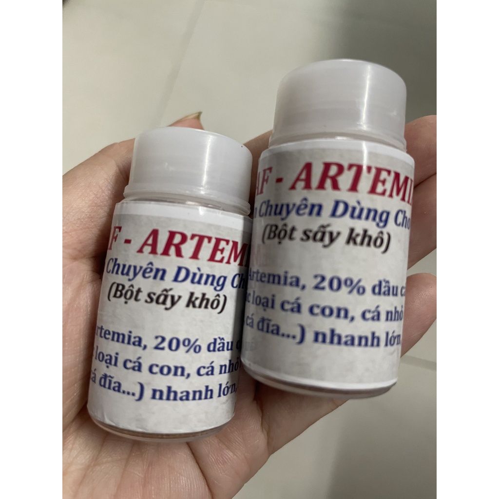 artermia dạng bột sấy khô | thức ăn cho cá con mới nở