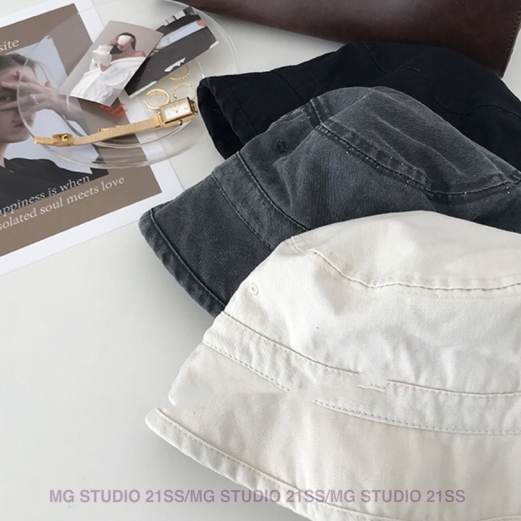 Mũ xô MG STUDIO chất cotton có 8 màu sắc thời trang