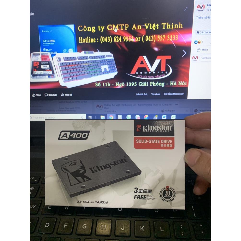 Ổ Cứng SSD KINGSTON 120GB A400 hàng mới bảo hành 36 tháng | BigBuy360 - bigbuy360.vn