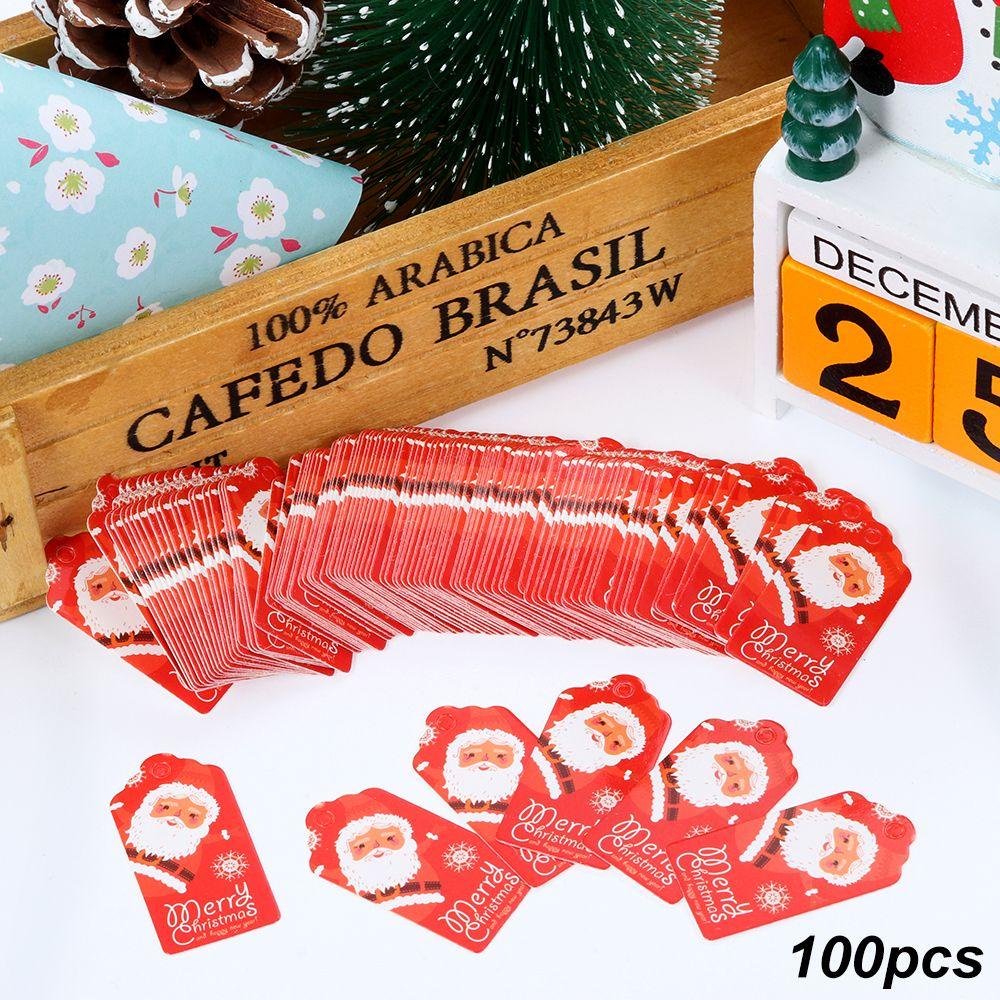 MAG Set 100 Thẻ Giấy Gắn Tên Giáng Sinh