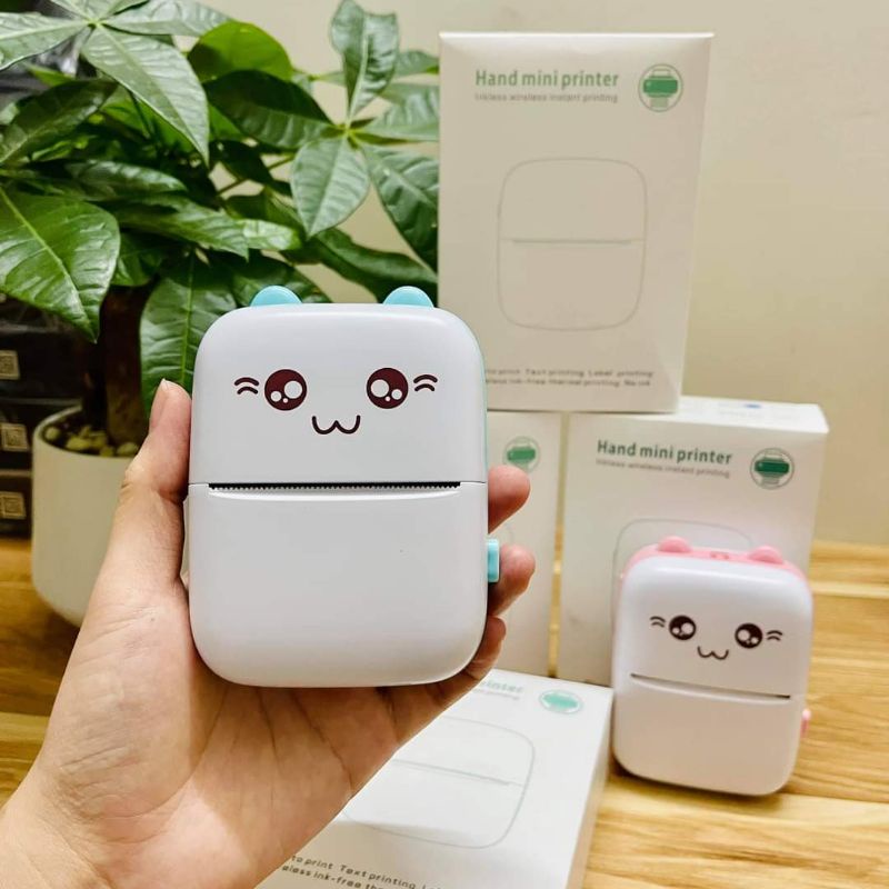 Máy in nhiệt mini cầm tay dpi200 có thể in note, sticker, học tập