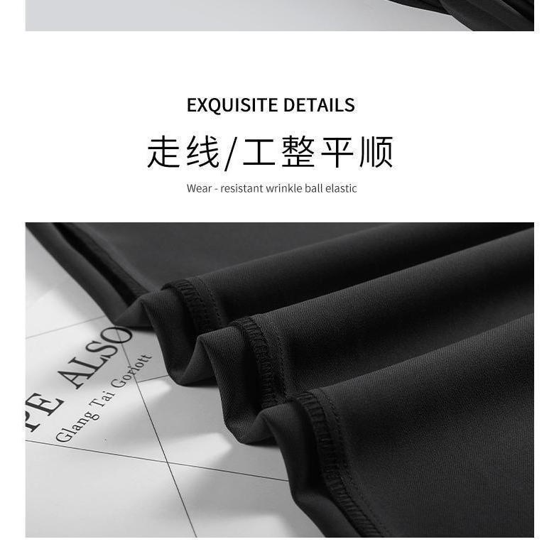 Quần dài ống rộng suông thẳng họa tiết kẻ sọc thời trang thường ngày cho nữ/bé gái