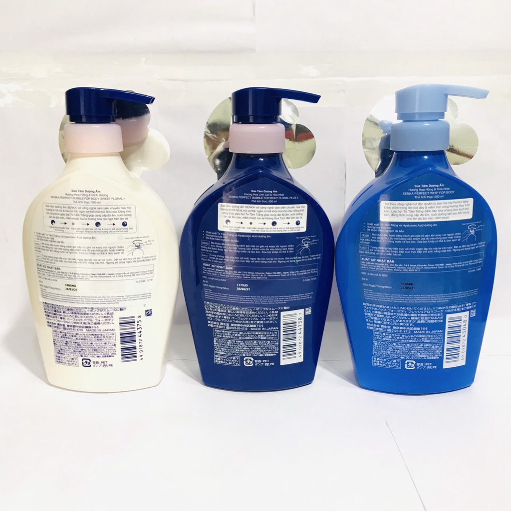 Sữa tắm dưỡng ẩm Senka Perfect Bubble for Body 500ml