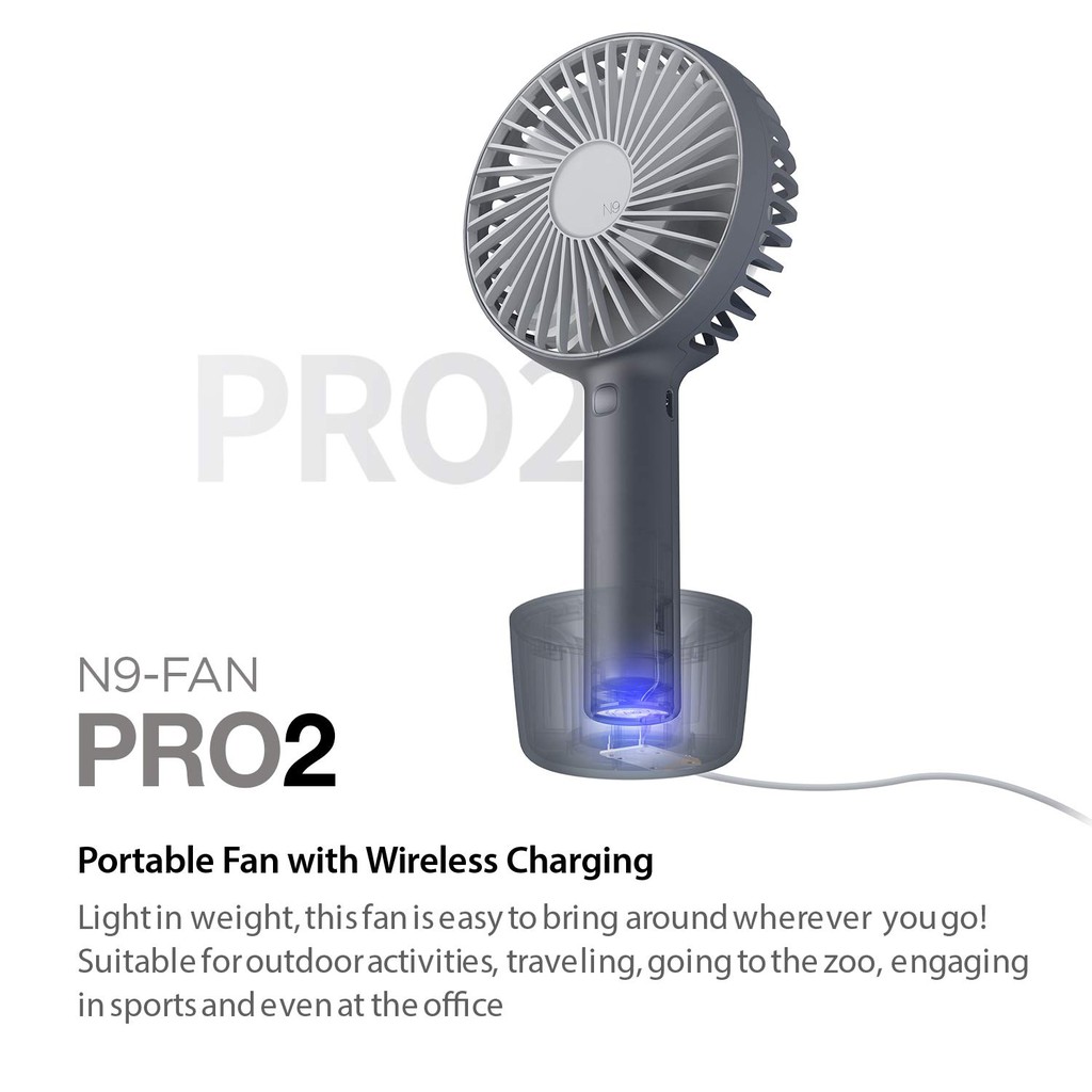 Quạt sạc cầm tay cao cấp Ringke LUMENA N9-FAN PRO 2