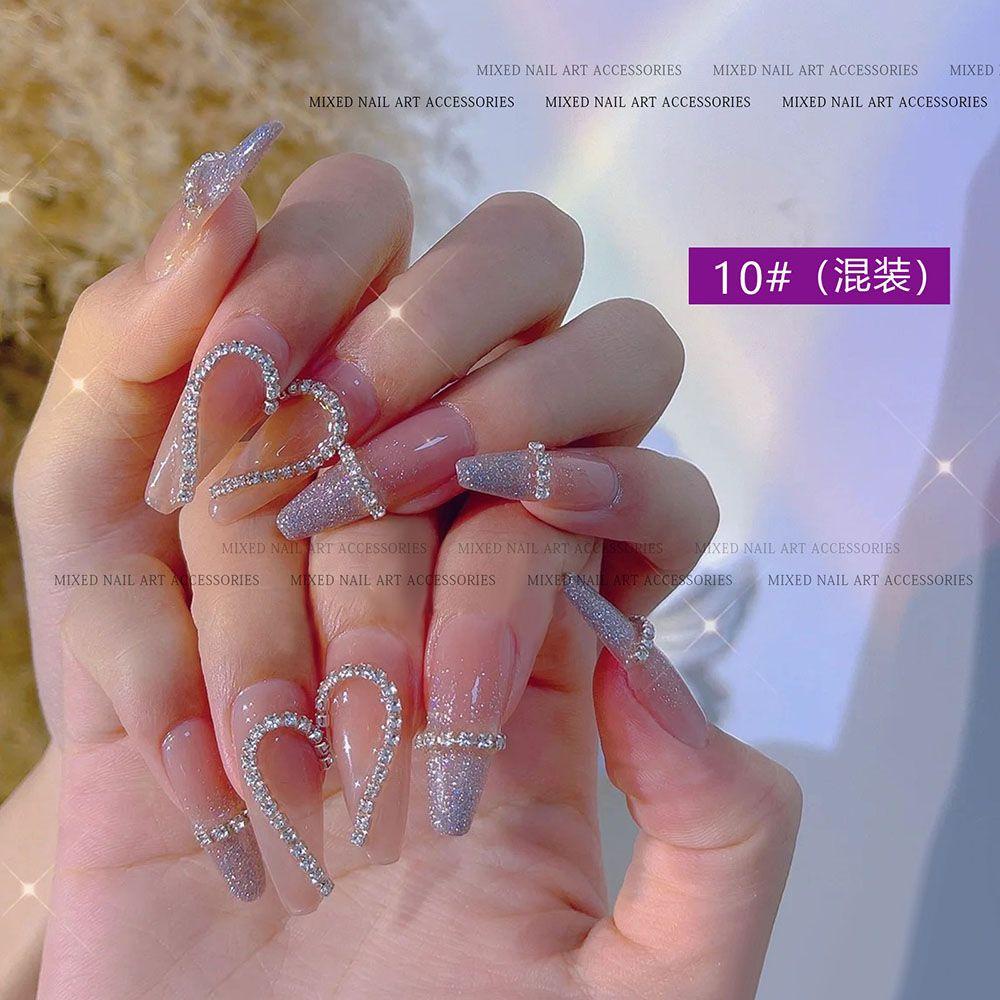 KAREN 1 Bag New Aurora Metal Love Bear Nail Art Decorations Japanese Style Bow Chain Alloy Nail Accessories Butterfly