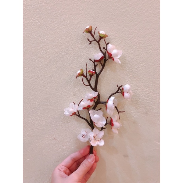 Cành Đào Giả Trang Trí Tết Dài 30Cm