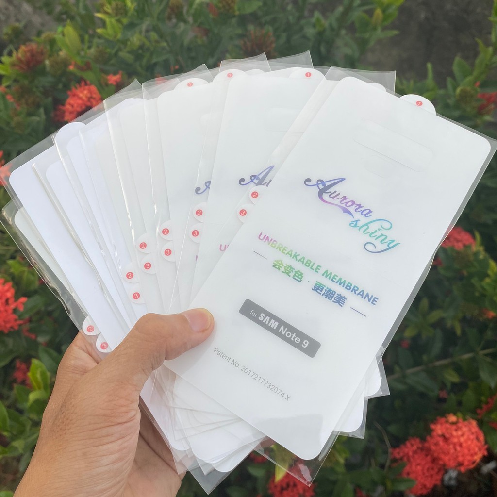 Miếng dán PPF Samsung S8,S9,S10,S20,plus,Note8,Note9,Note10,plus full màn- Mặt trước và mặt sau chống trầy xướt