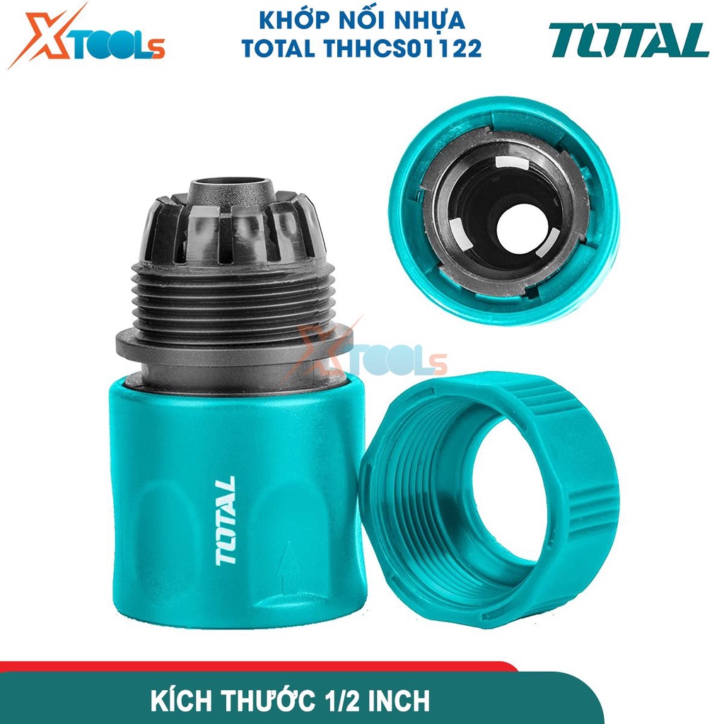 Khớp nối ống nước TOTAL THHCS01122, khớp nối kích thước 1/2 inch 24g, chất liệu: ABS, PP, POM [CHÍNH HÃNG][XTOOLS]