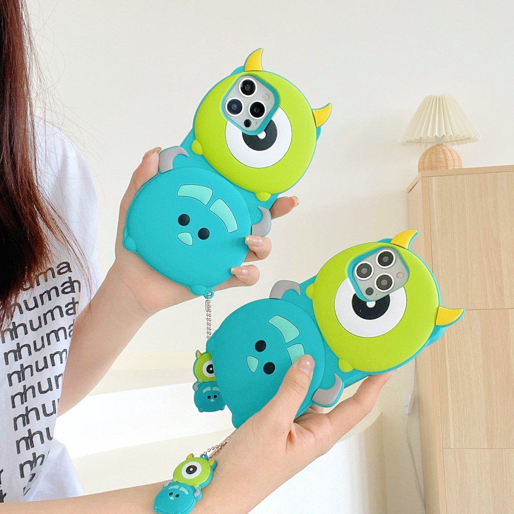 Ốp điện thoại silicon mềm hình Sulley hoạt hình thích hợp cho iPhone 12 pro max 11 pro max xs max xr x 7 8 plus 7 plus