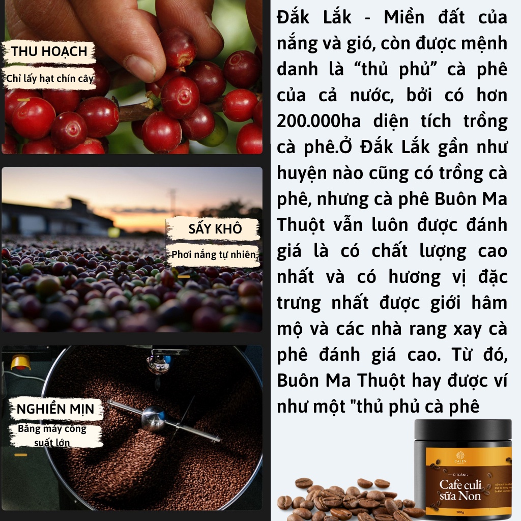 Tẩy tế bào chết, tẩy da chết,tắm trắng body Cafe Sữa Non dưỡng trắng da, se nhỏ lỗ chân lông hũ 200gram Calen Skincare