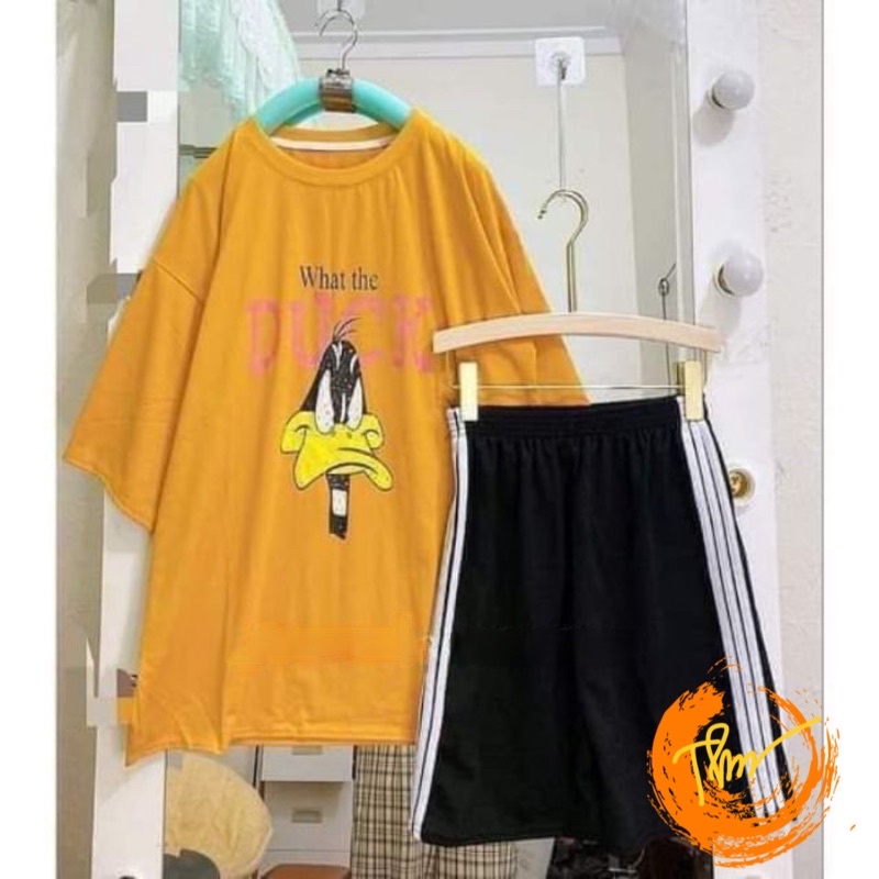 Sét áo vịt DUCK + quần đùi 3 sọc TH6