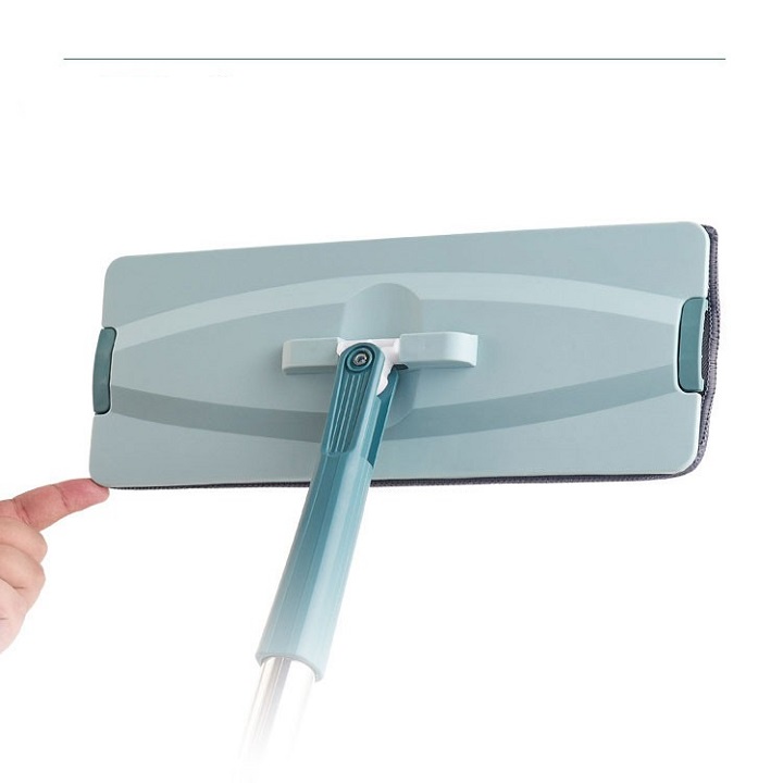 Cây lau nhà thay thế cho bộ lau nhà thông minh tự vắt 2 ngăn bàn lau 33x12cm cán dài 1,2m