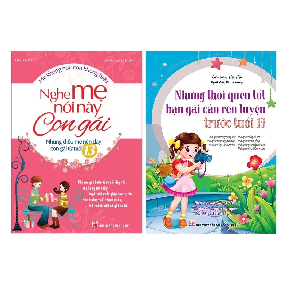 Sách - Combo Nghe mẹ nói này con gái - những điều mẹ nên dạy + Những Thói Quen Tốt Bạn Gái Cần Rèn Luyện Trước Tuổi 13