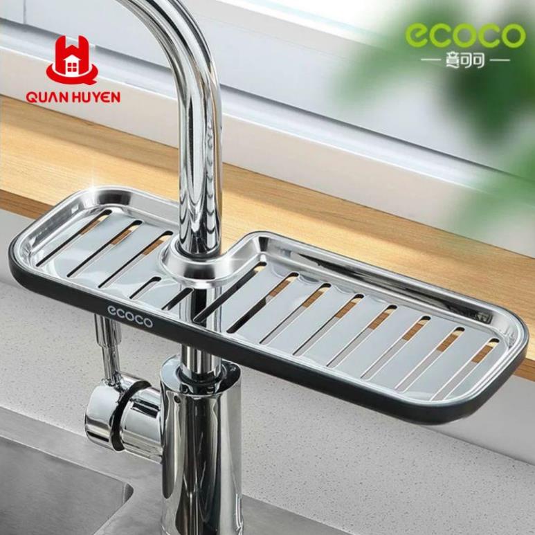 Khay để xà phòng, mớ rửa bát inox ECOCO cao cấp không hoen gỉ EL