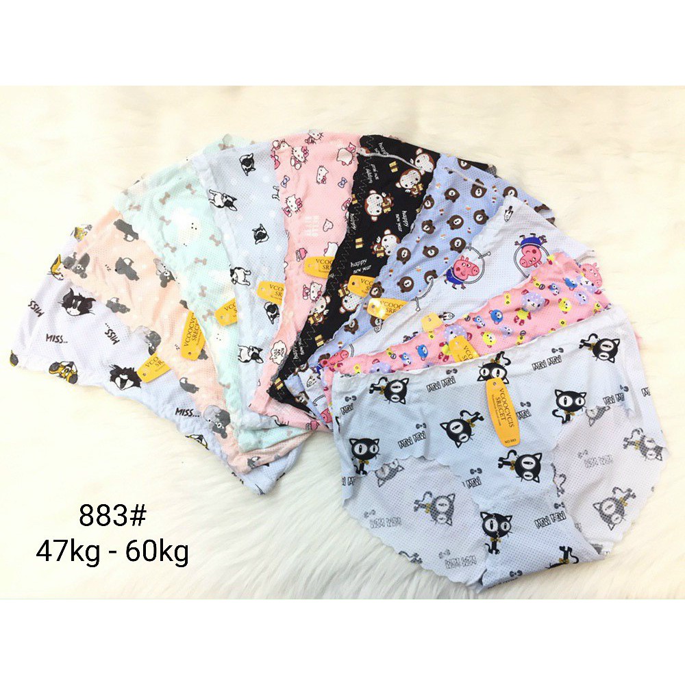 Quần lót su nữ thông hơi 🍀FREESHIP🍀 chất su bông lạnh, thấm hút mồ hôi - Fom lớn 48 - 60kg - Mã 883 | BigBuy360 - bigbuy360.vn