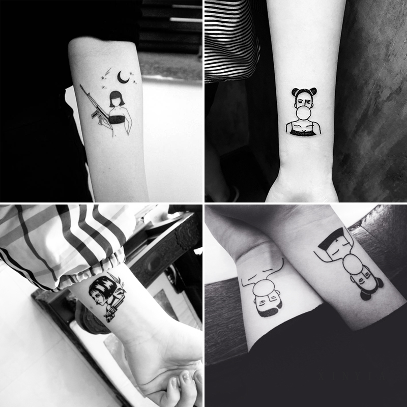 Hình Xăm Dán 20 Kiểu Chống Thấm Nước Kích Thước 6x6cm