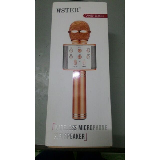 Micro karaoke WS 858 Micro Loa bluetooth