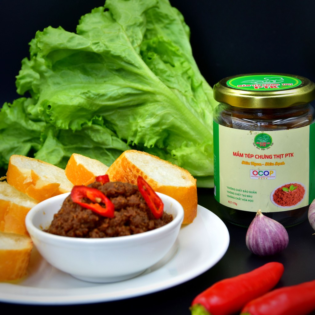 Mắm tép chưng thịt PTK 170gram ⭐nguyên liệu tươi ngon_ thịt heo đạt chứng nhận VIETGAP⭐ | BigBuy360 - bigbuy360.vn