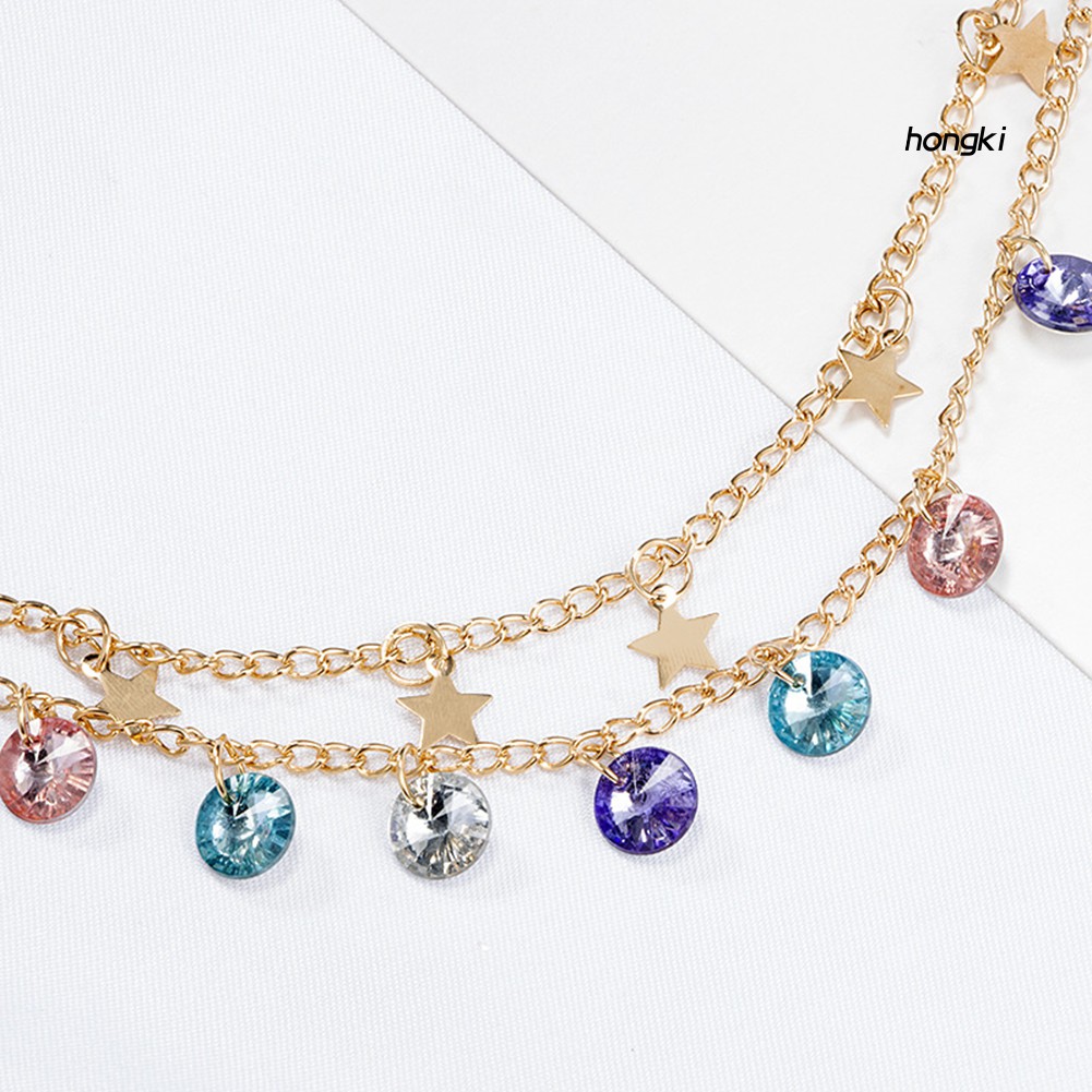 Set 2 Lắc Chân Nhiều Màu Phong Cách Boho Thời Trang Cho Nữ