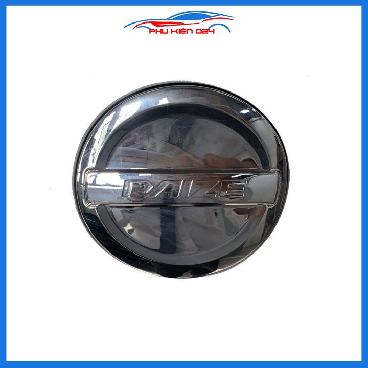 Ốp nắp xăng Raize 2021-2023 mạ crom bảo vệ chống trầy trang trí ô tô