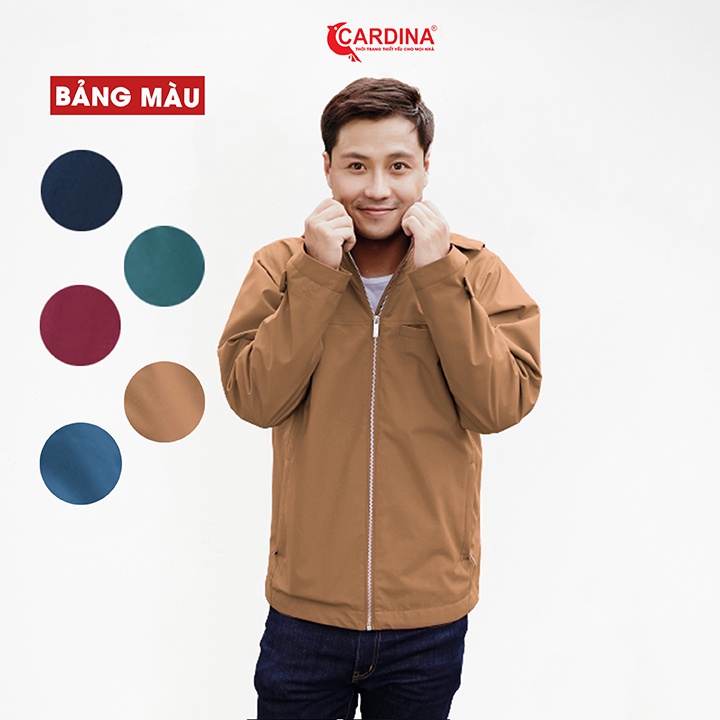 Áo Jacket Nam 𝐂𝐀𝐑𝐃𝐈𝐍𝐀 2 Lớp Cao Cấp, Chống Nước, Chống Nhăn JM