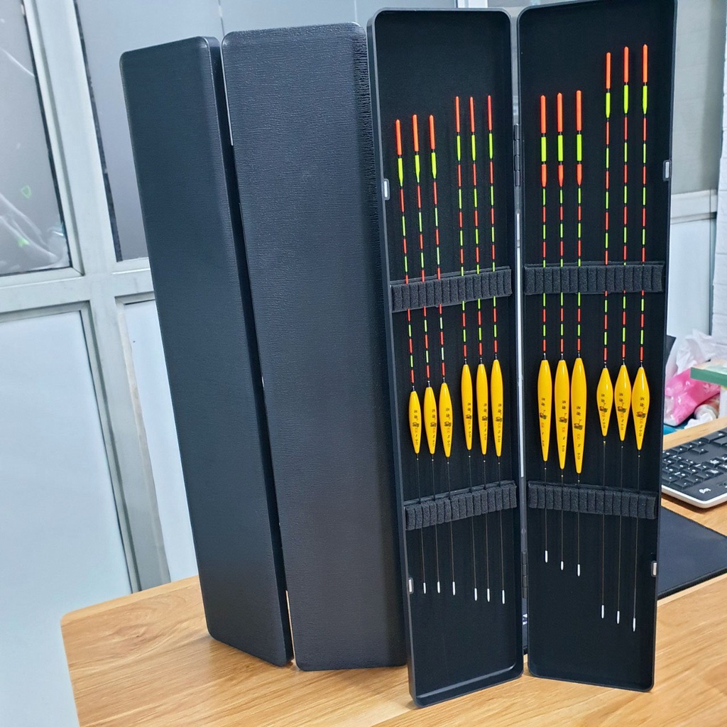 Bộ 12 phao câu đài nano màu vàng - Hộp phao câu đài