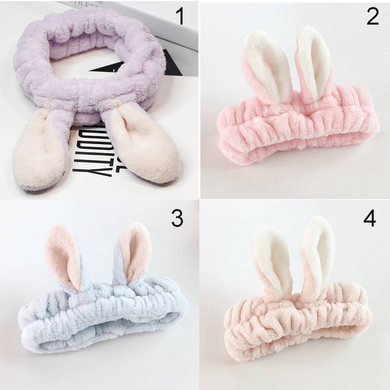 Băng đô rửa mặt, trang điểm hình tai thỏ dễ thương | BigBuy360 - bigbuy360.vn