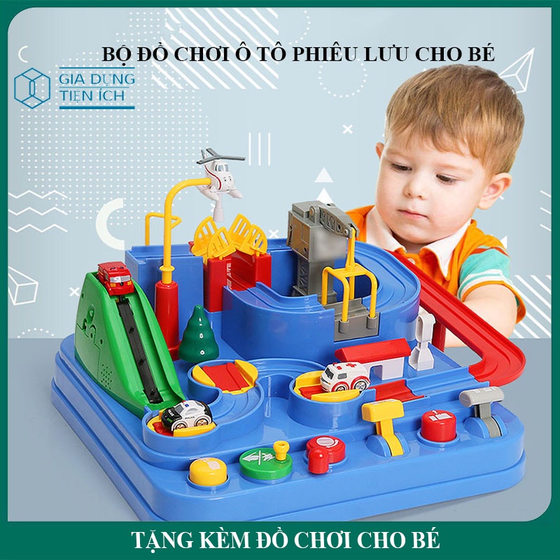 Đồ chơi ô tô đường đua phiêu lưu cao cấp phát triển tư duy cho bé, bộ đồ chơi lắp ráp, đồ chơi trí tuệ trẻ em