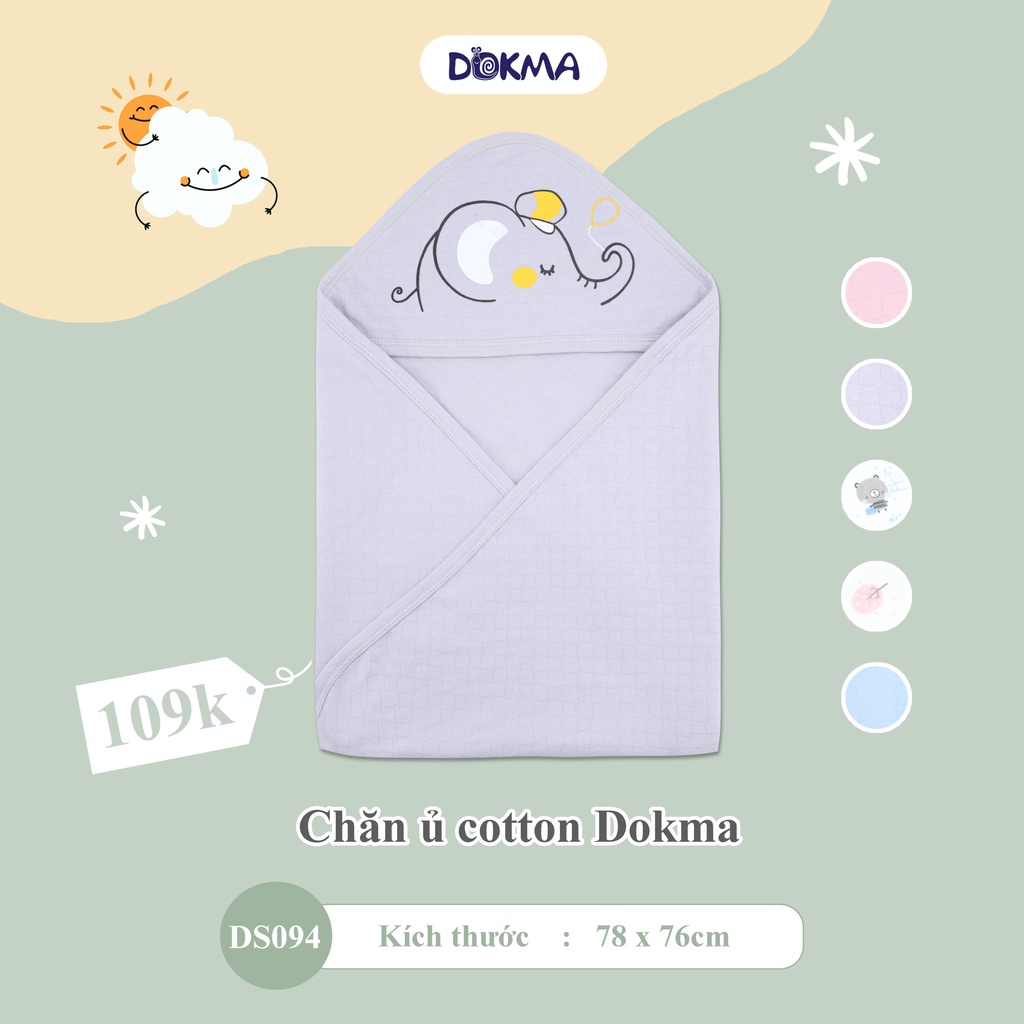 Choàng ủ cotton Dokma DS094 kích thước 78x76cm