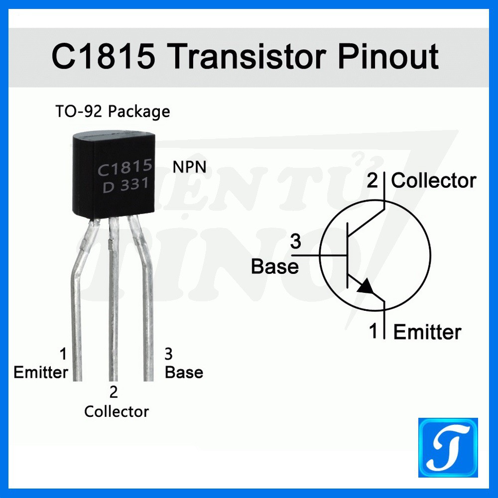 [Combo 10 cái] Linh kiện bán dẫn  0.15A 50V C1815 Trasistor NPN C1815