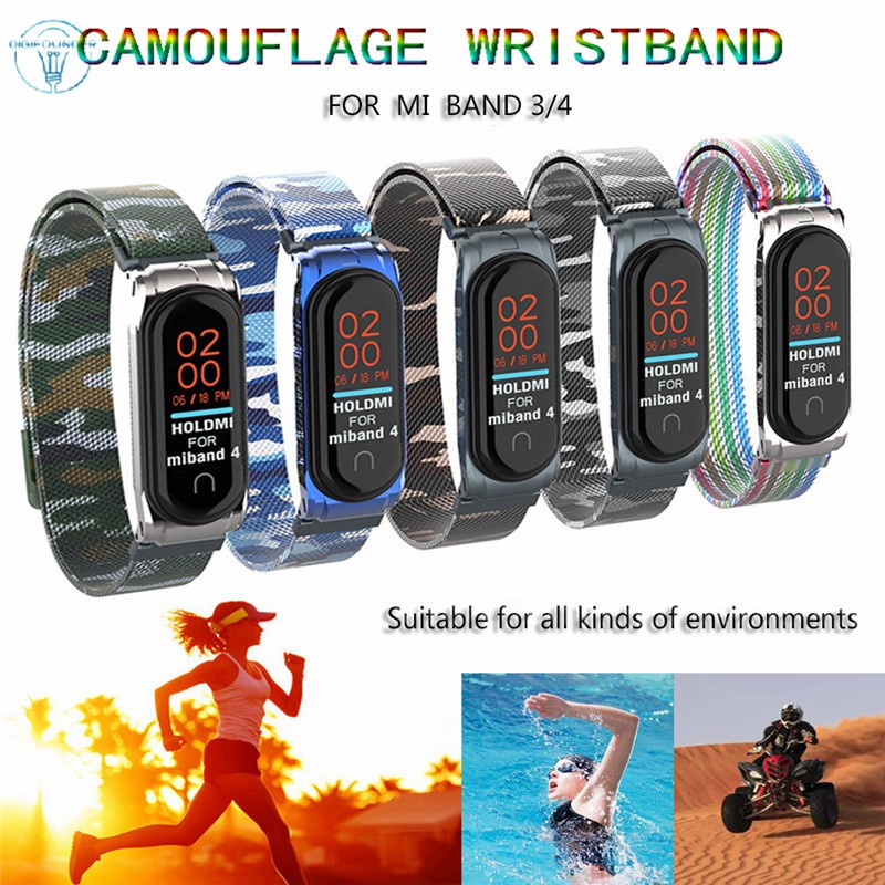 Dây đeo thay thế họa tiết bắt mắt cho đồng hồ thông minh Xiaomi Mi Band 4