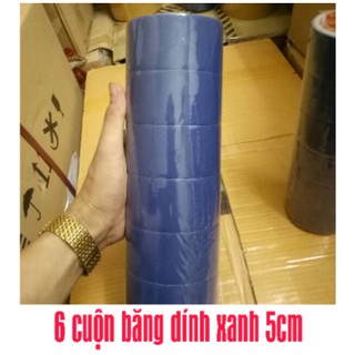 Sỉ Băng dính xanh simili 6 cuộn/cây