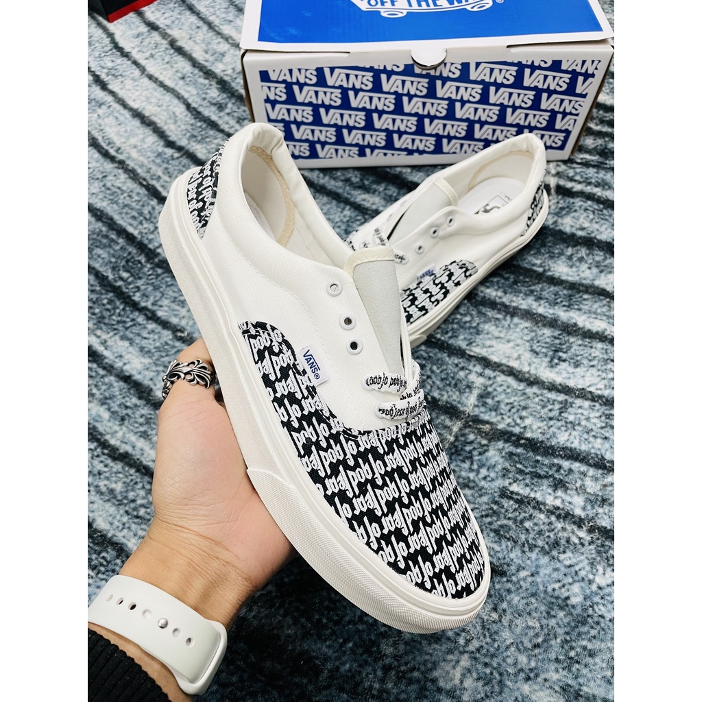 GIÀY 𝐕𝐀𝐍𝐒 FOG FEAR OF GOD LÓT GÓT DA - GIÀY 𝐕𝐀𝐍𝐒 DÂY CHỮ