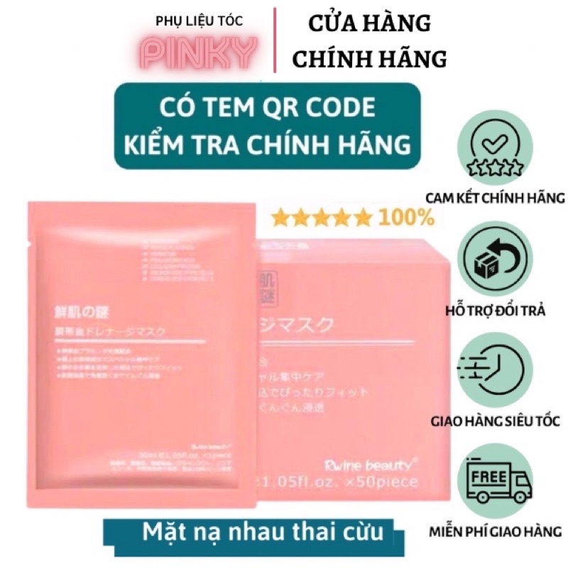 Mặt nạ nhau thai cừu cuống rốn tế bào gốc Nhật Bản Rwine Beauty  dưỡng da, cung cấp độ ẩm, tái tạo collagen