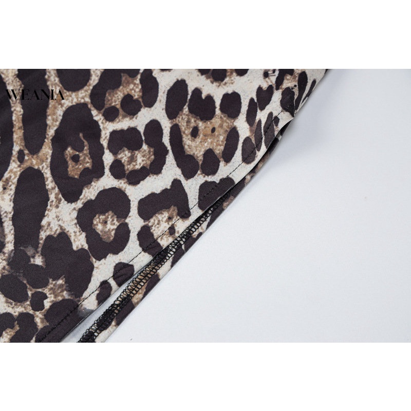 Đầm Dây Hở Lưng In Họa Tiết Da Báo Thời Trang Quyến Rũ Cho Nữ